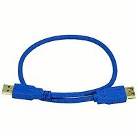 6ft 3.0 USB Super-Speed A Male to A Female Cable Blue