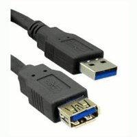 6ft 3.0 USB Super-Speed A Male to A Female Cable Black